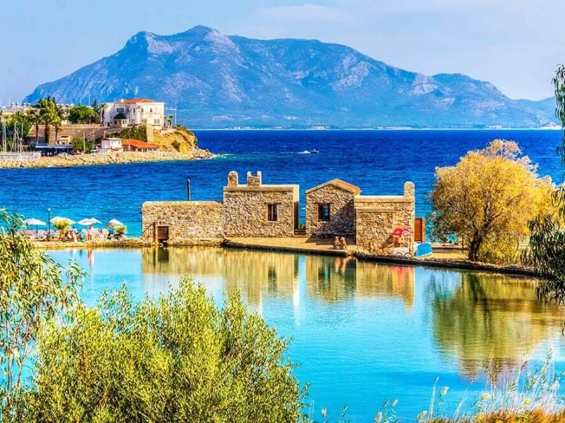 Datca Harbour view. Datca is populer tourist destination in Turkey.