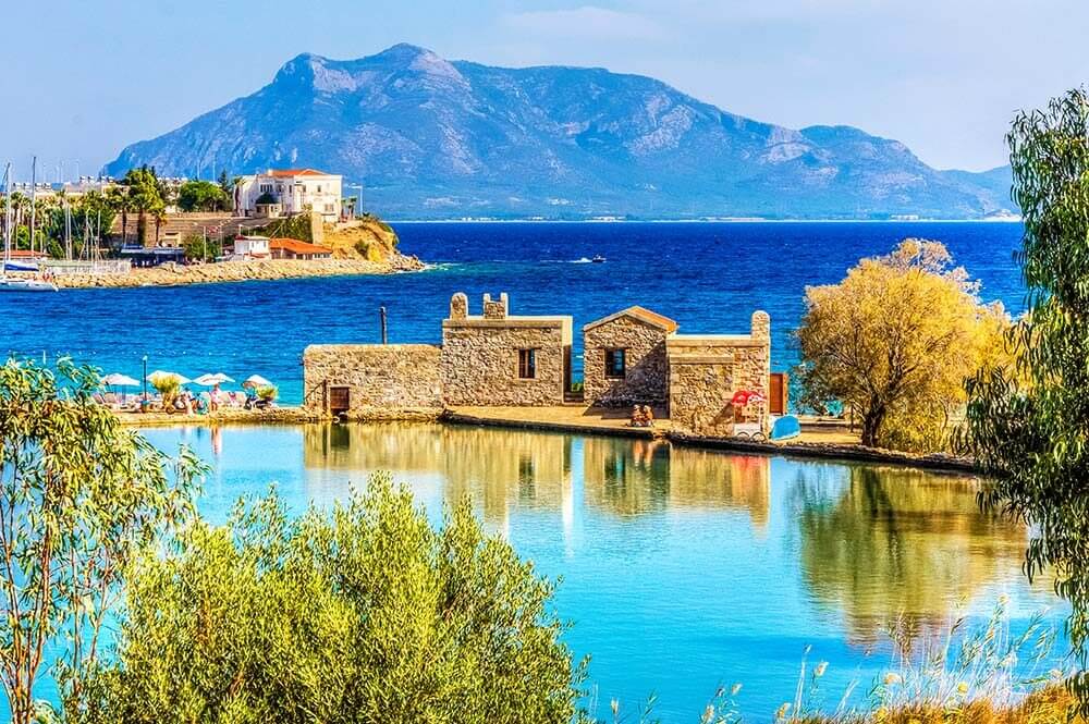 Datca Harbour view. Datca is populer tourist destination in Turkey.