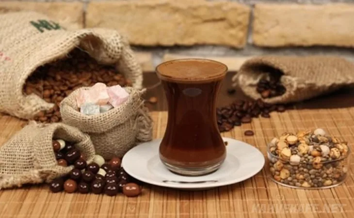 Süvari Coffee is served in a traditional Turkish tea cup