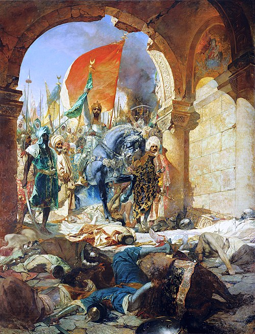 The Entry of Mahomet II into Constantinople painted in 1876 by the French artist, Benjamin Constant
