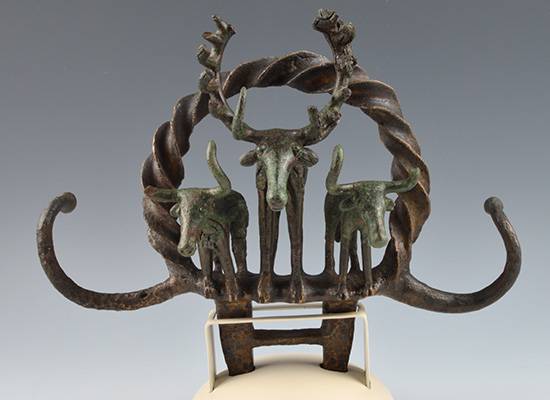 Bronze stand with animal figures from Alacahöyük