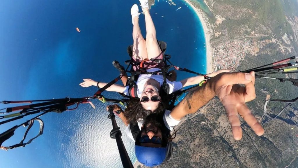 No training is required for tandem skydives, where you are attached in front of an experienced pilot. You just need to find a pilot like Şahin Şahin.